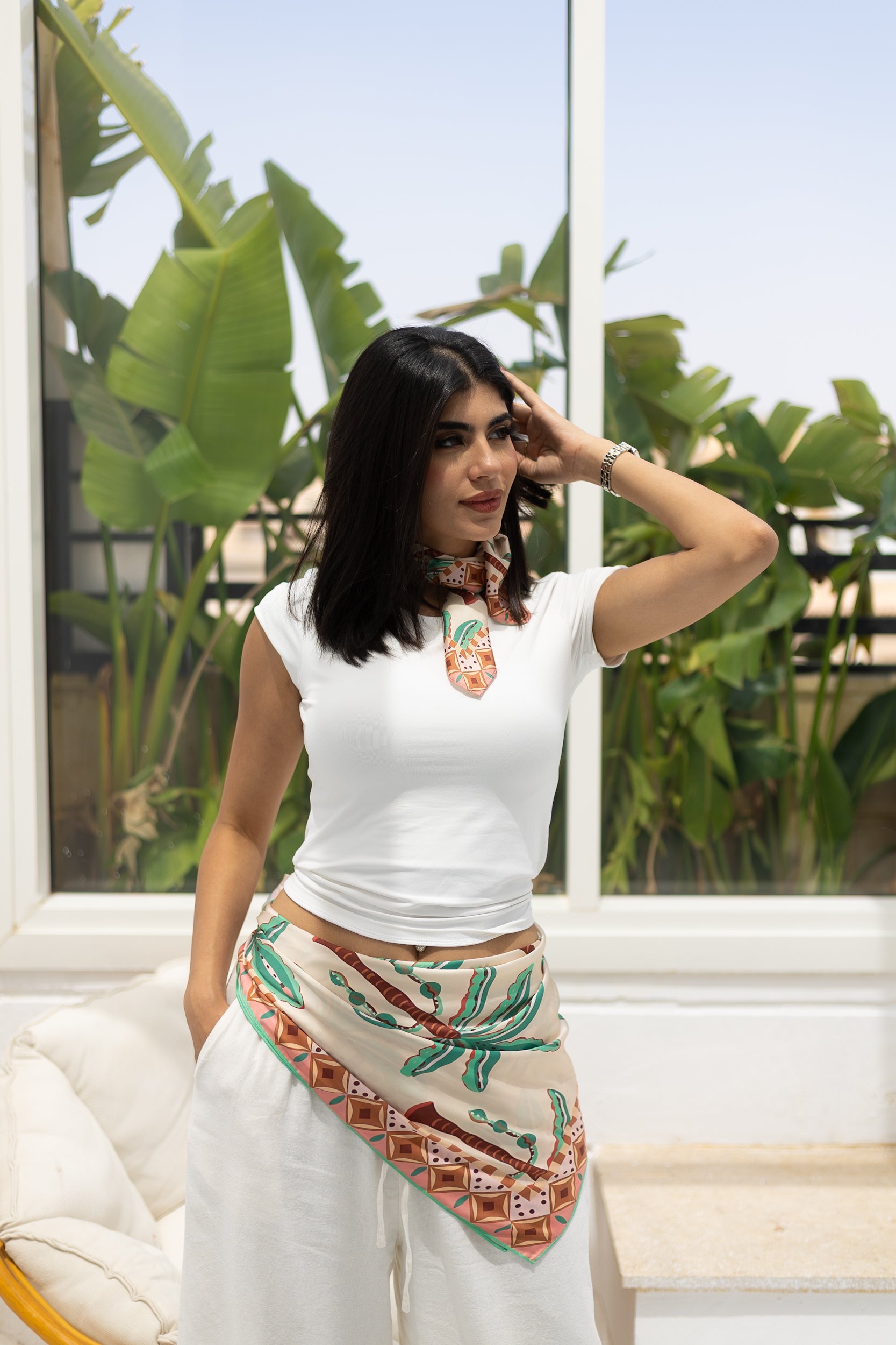 Palm Oasis Scarf
