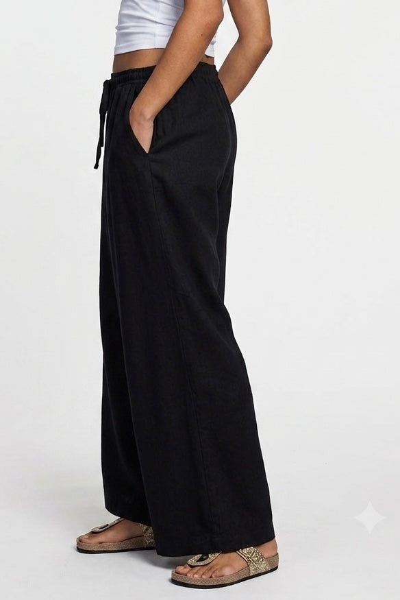 Pure linen pants