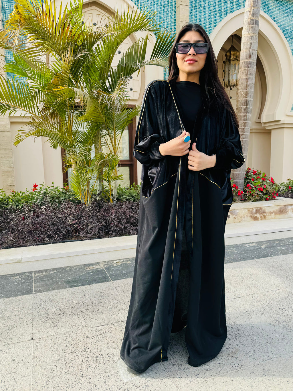 Velvet abaya