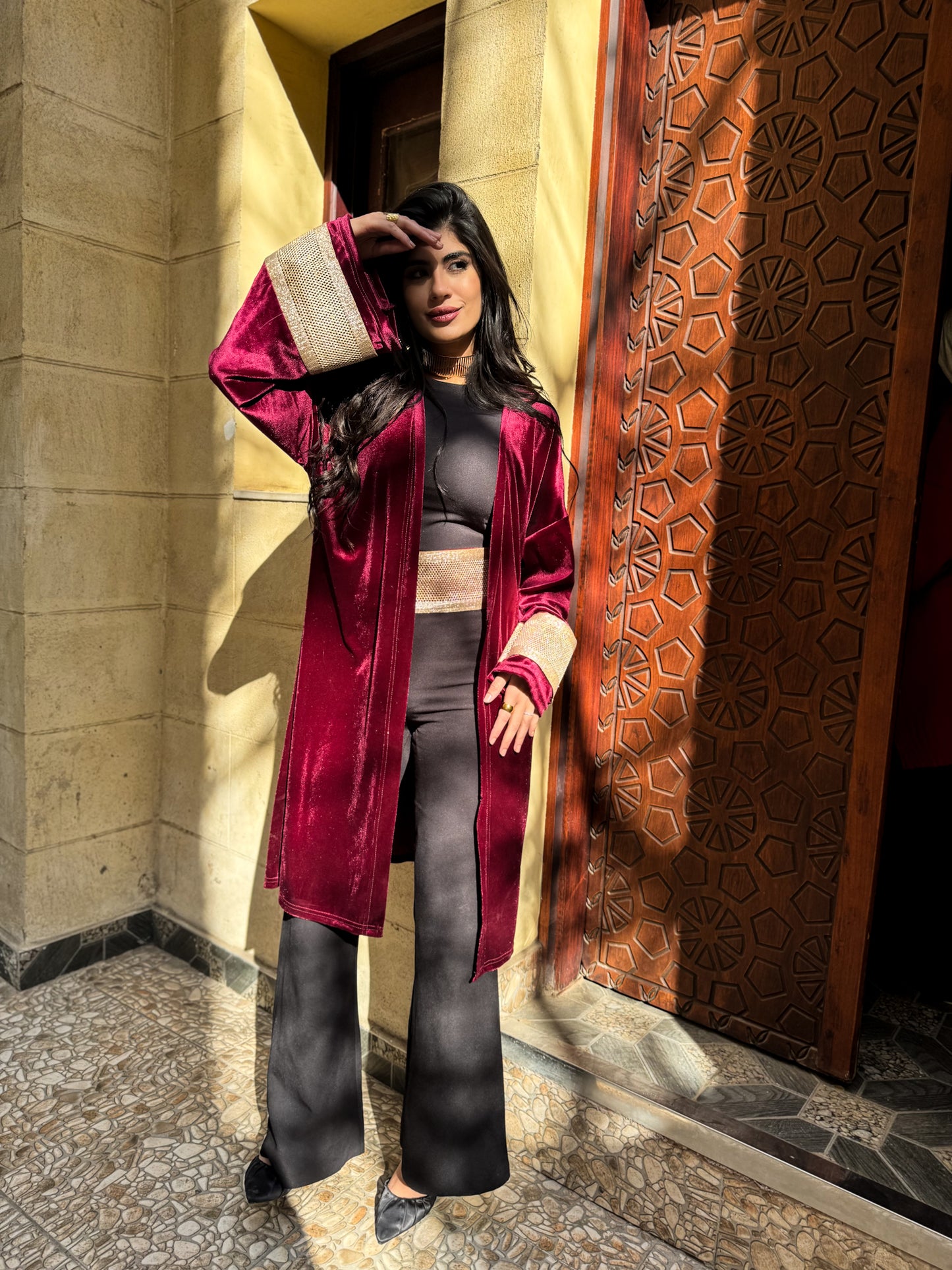 Opal mid length Kaftan