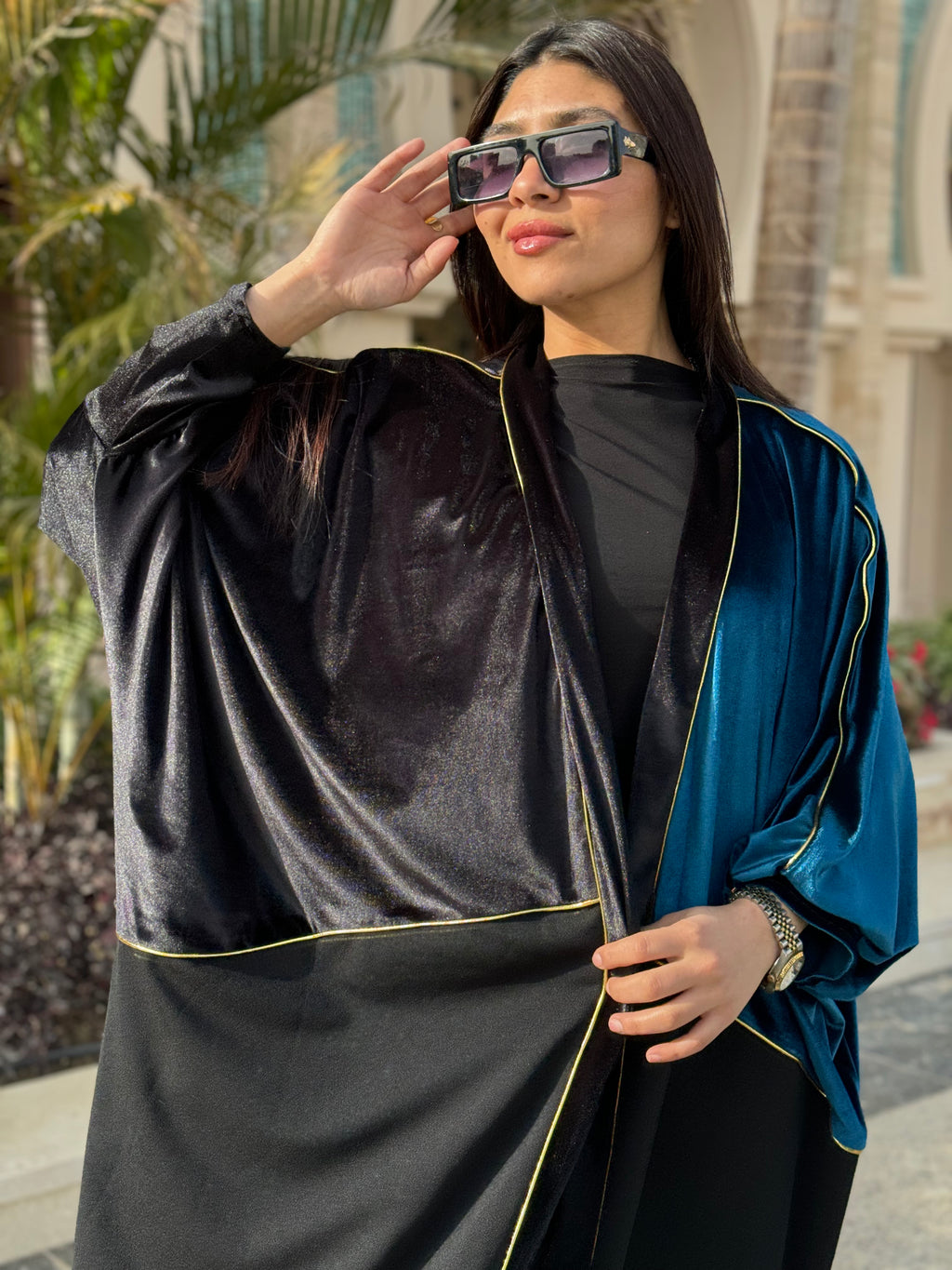 Velvet abaya