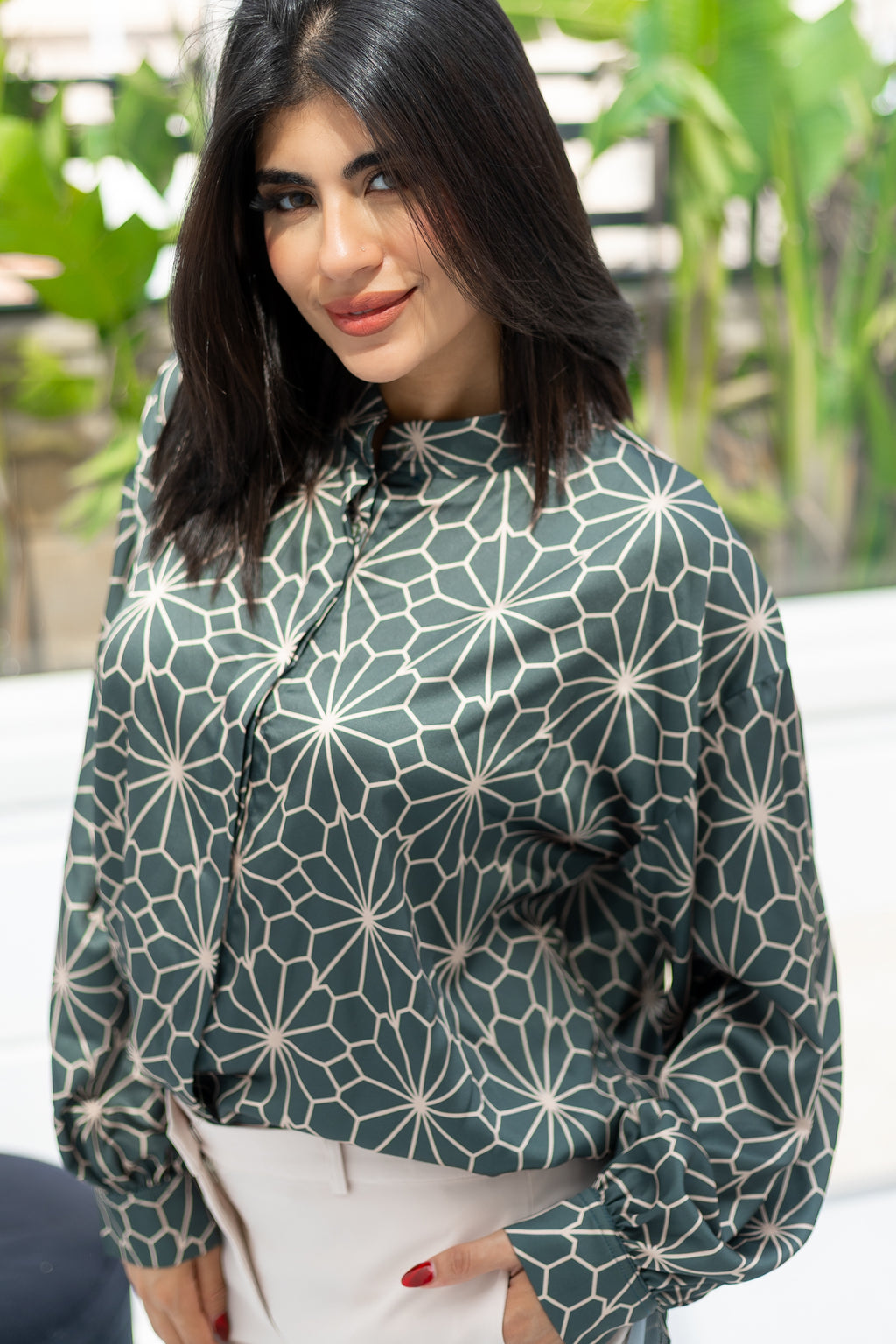 Mosaic Bloom Blouse