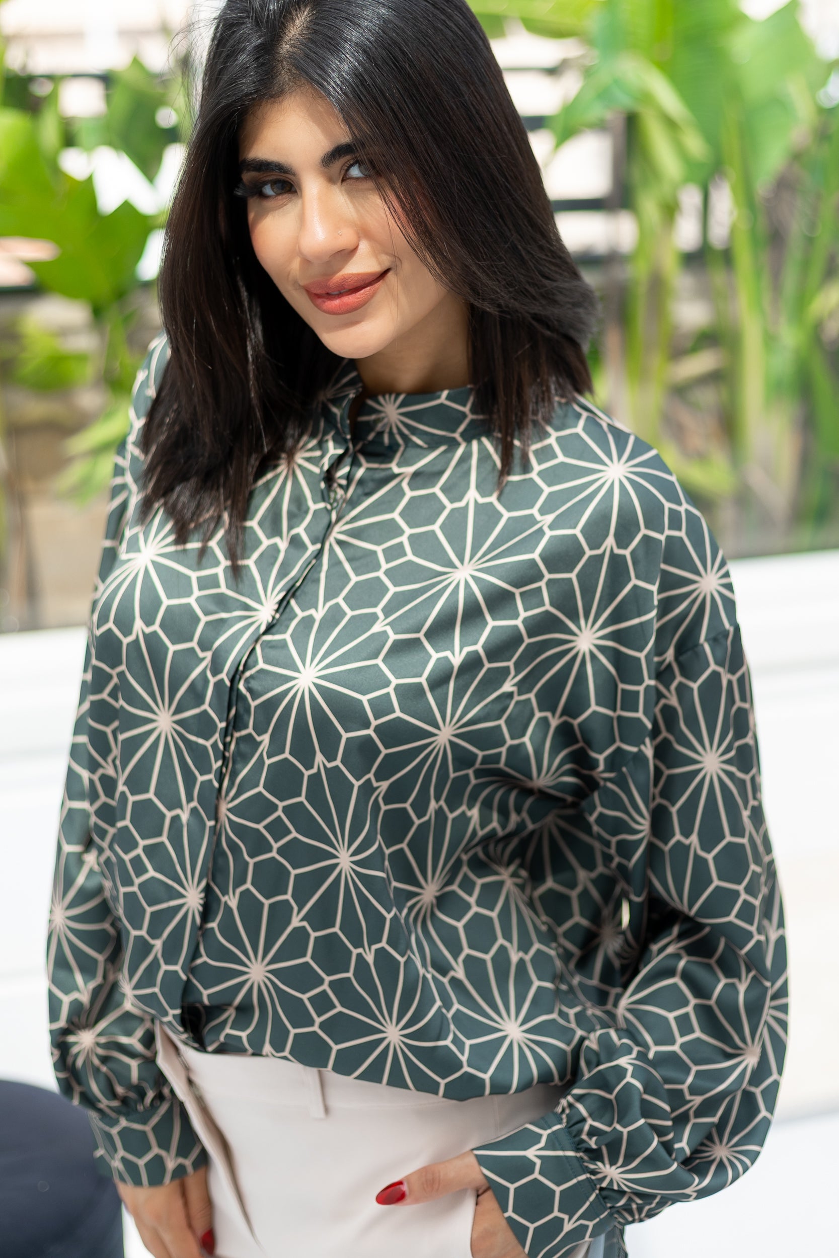 Mosaic Bloom Blouse