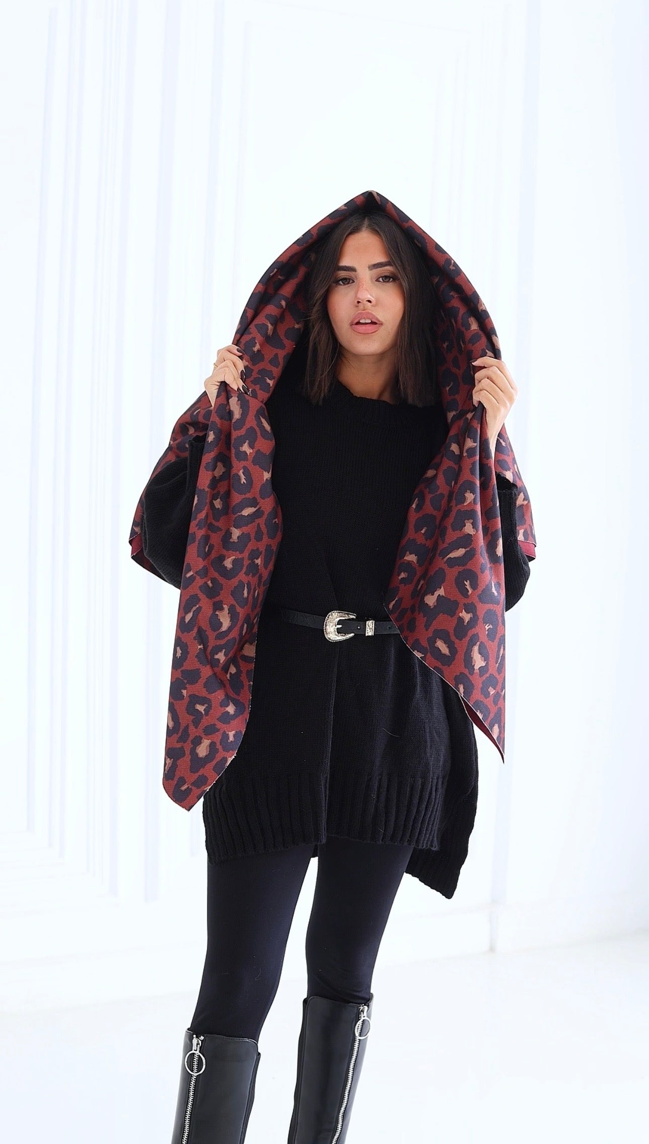 Lillian pullover + The Big Cat Patchwork Scarf