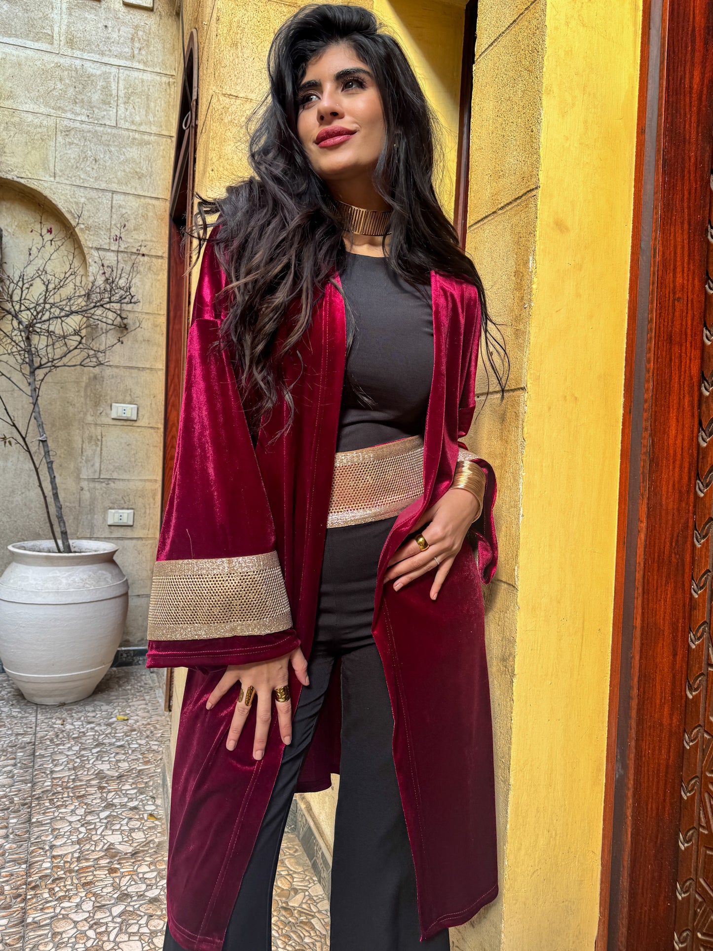 Opal mid length Kaftan