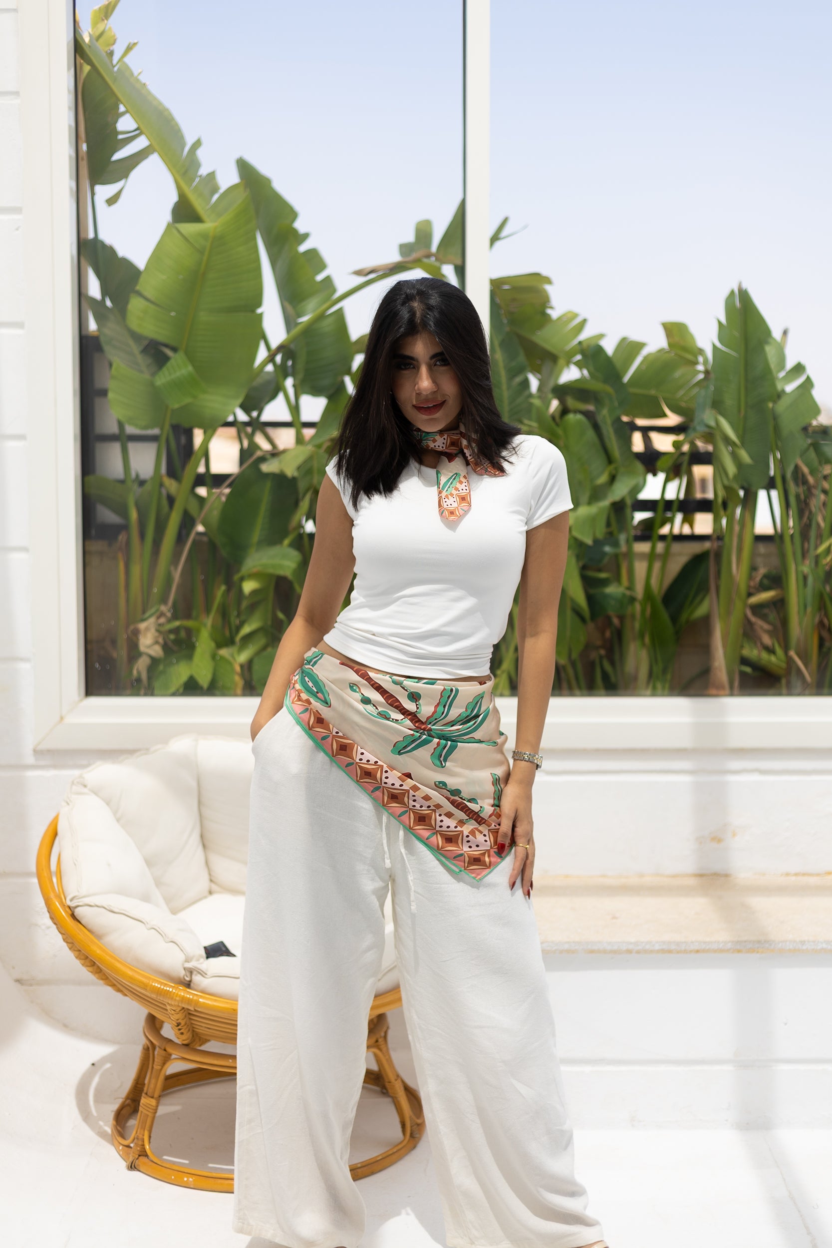 Palm Oasis Scarf