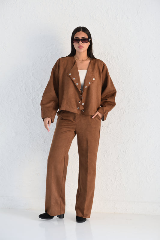 Soft Camel Velvet fit