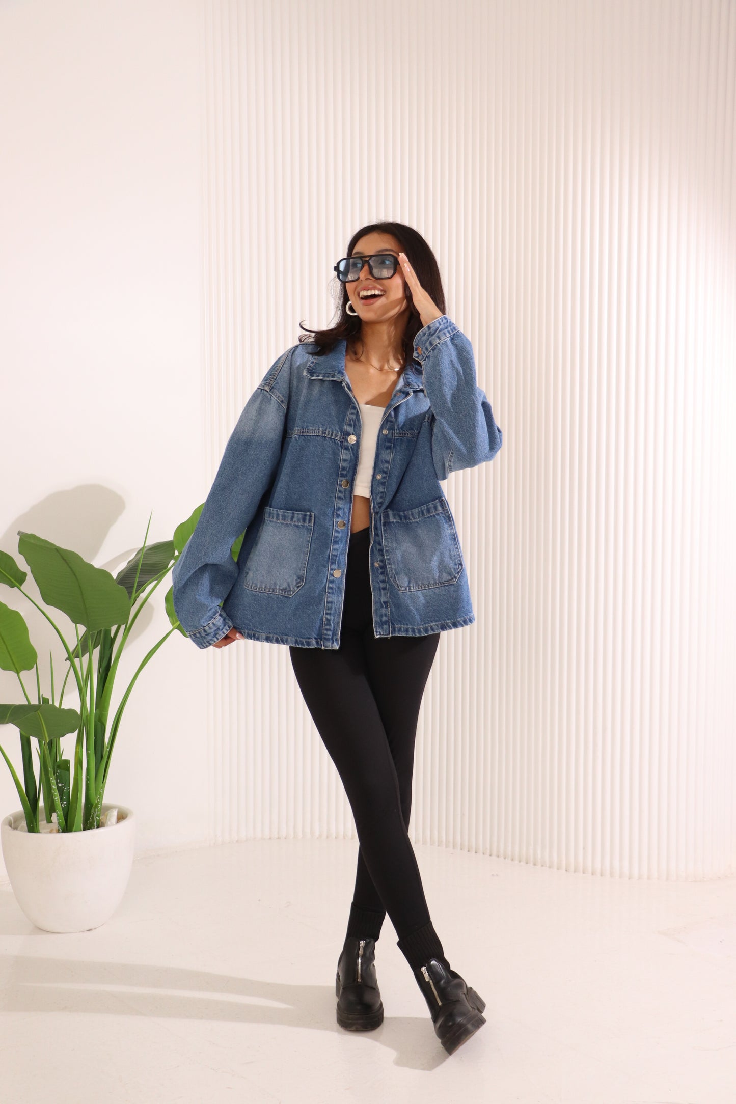 jeans jacket in shades
