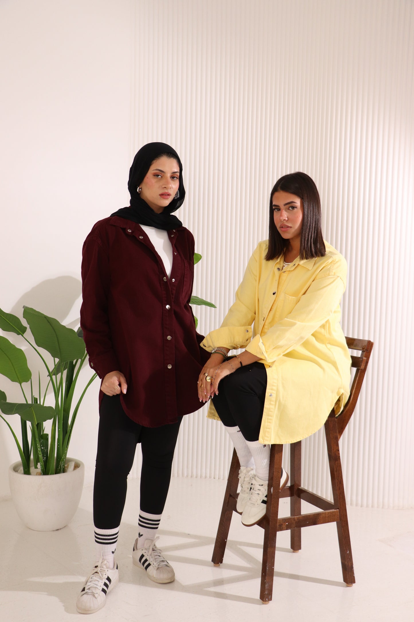 Gabardine long shirt