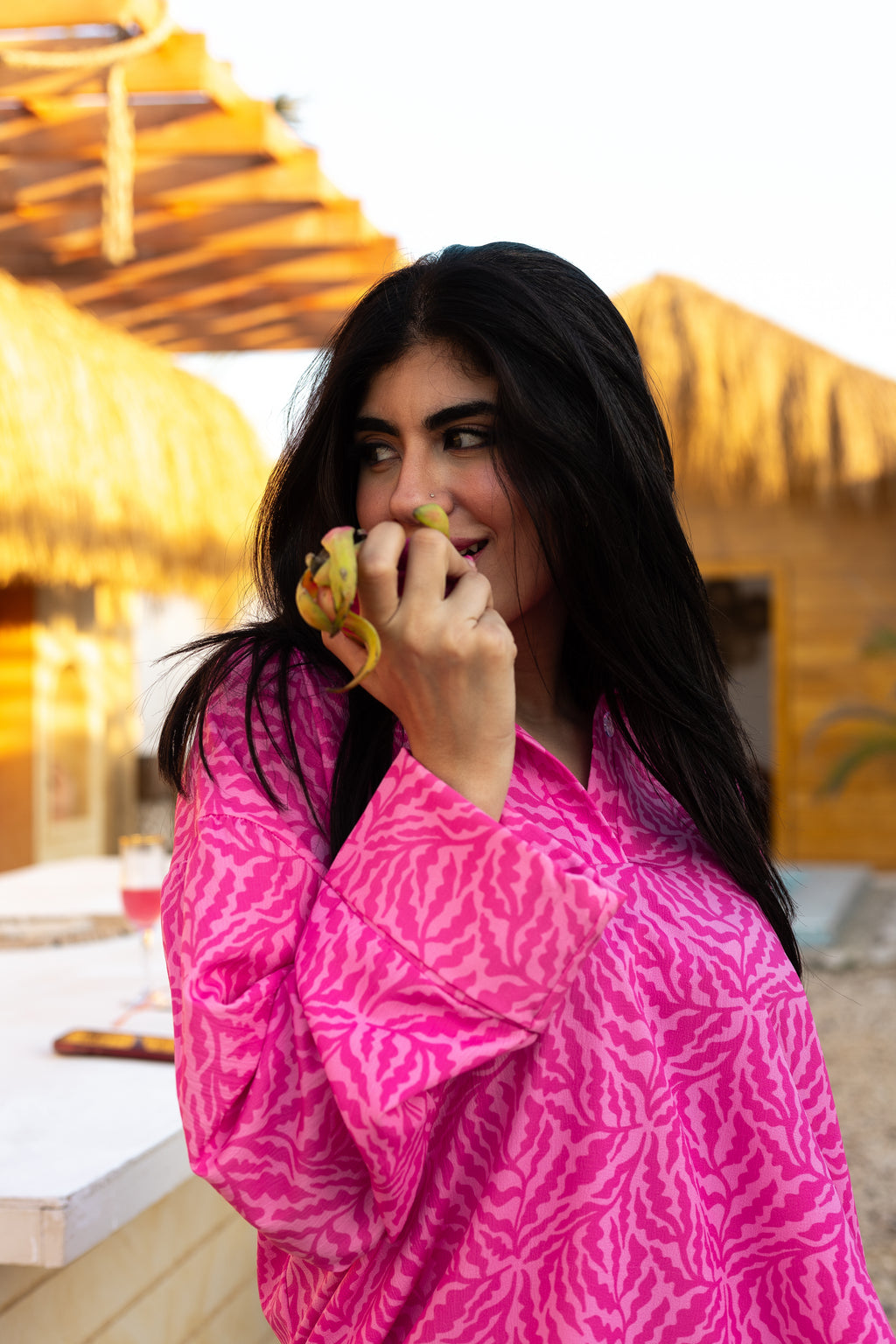 Pink Wave blouse