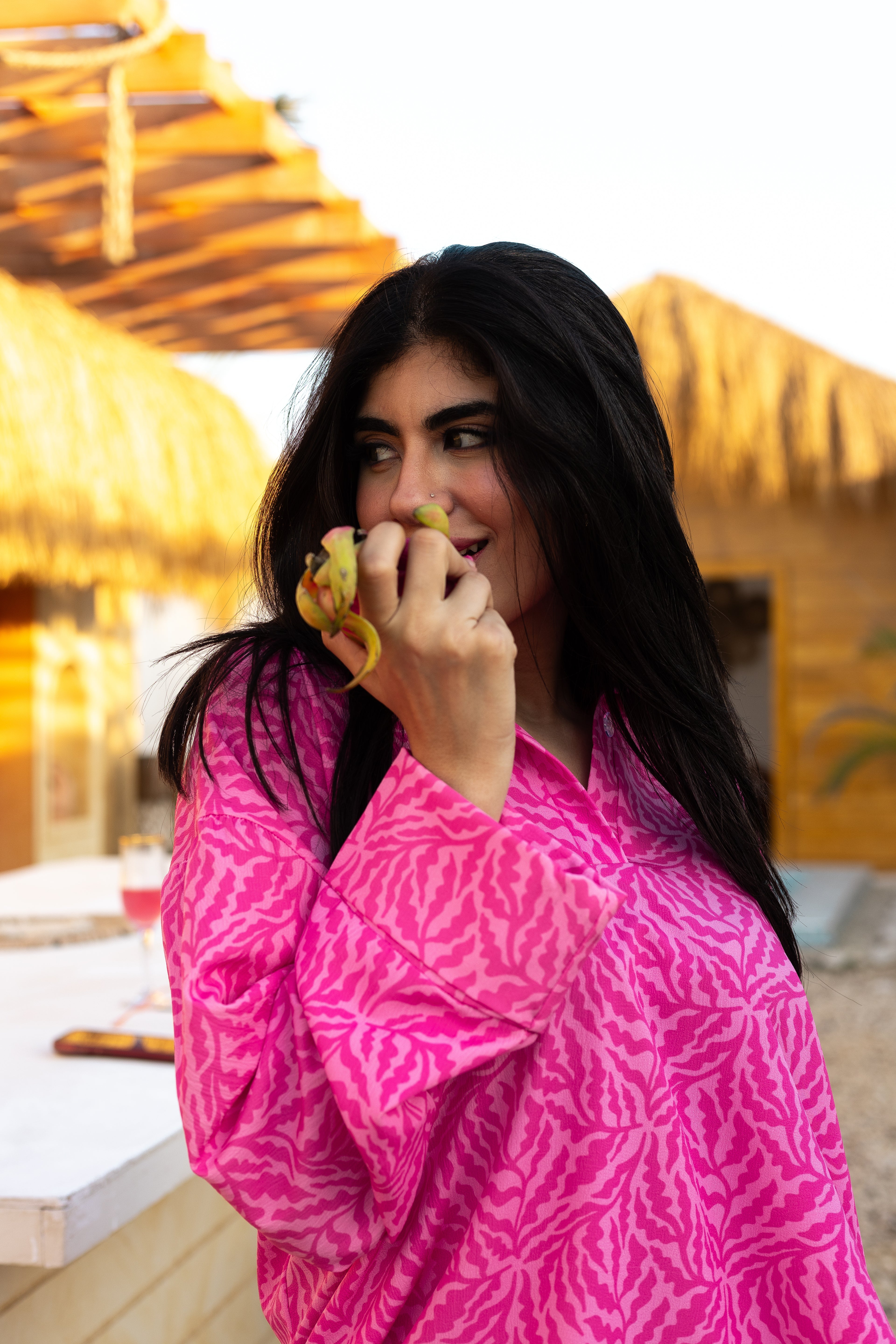 Pink Wave blouse
