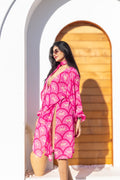 Pinky leopard cardigan