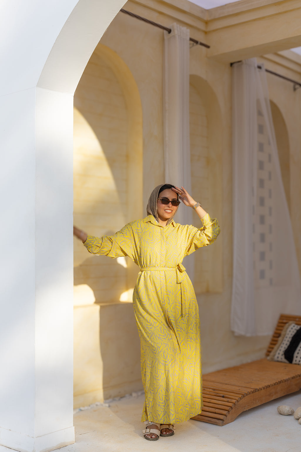 Golden Bloom Dress