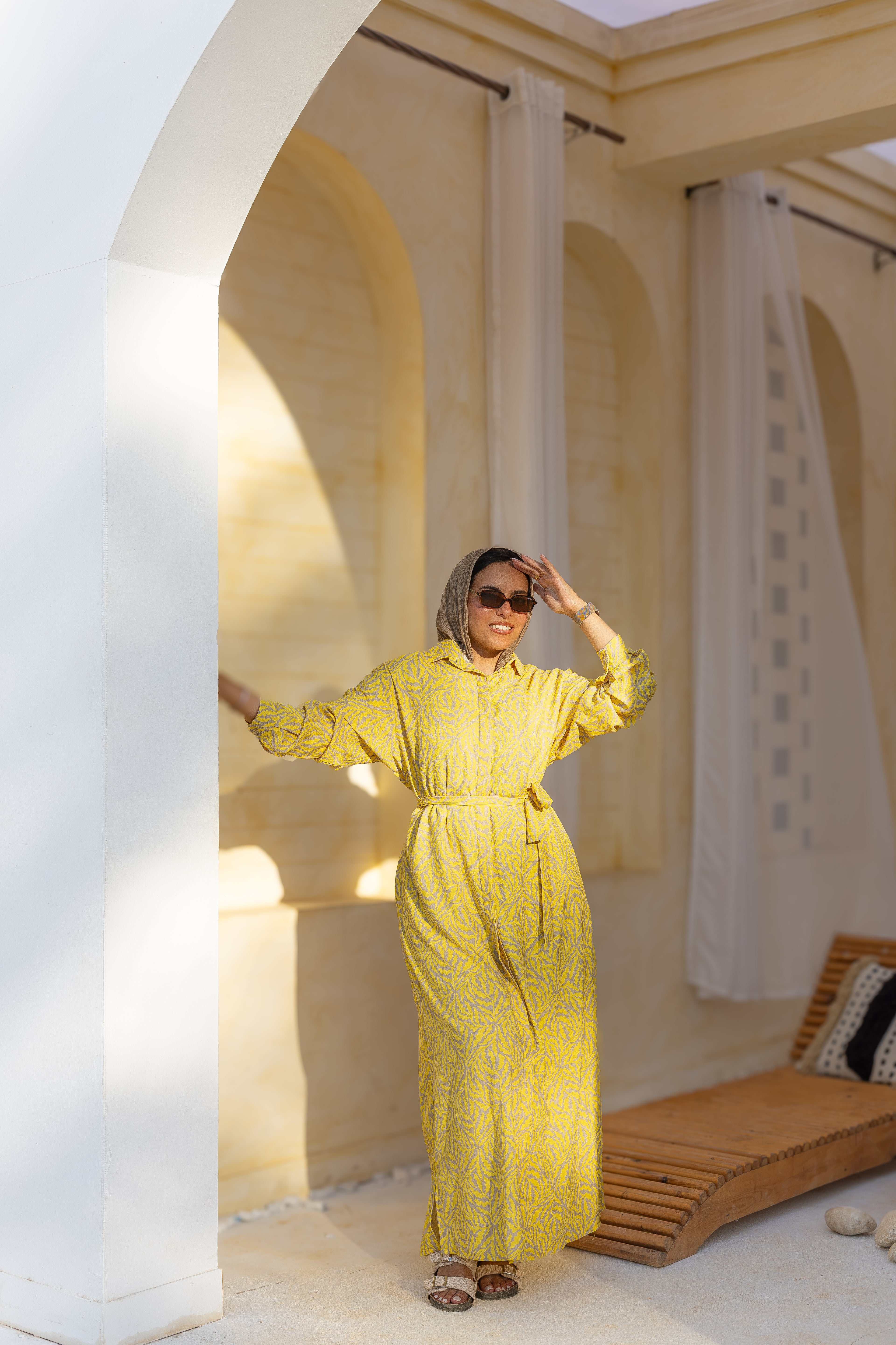 Golden Bloom Dress