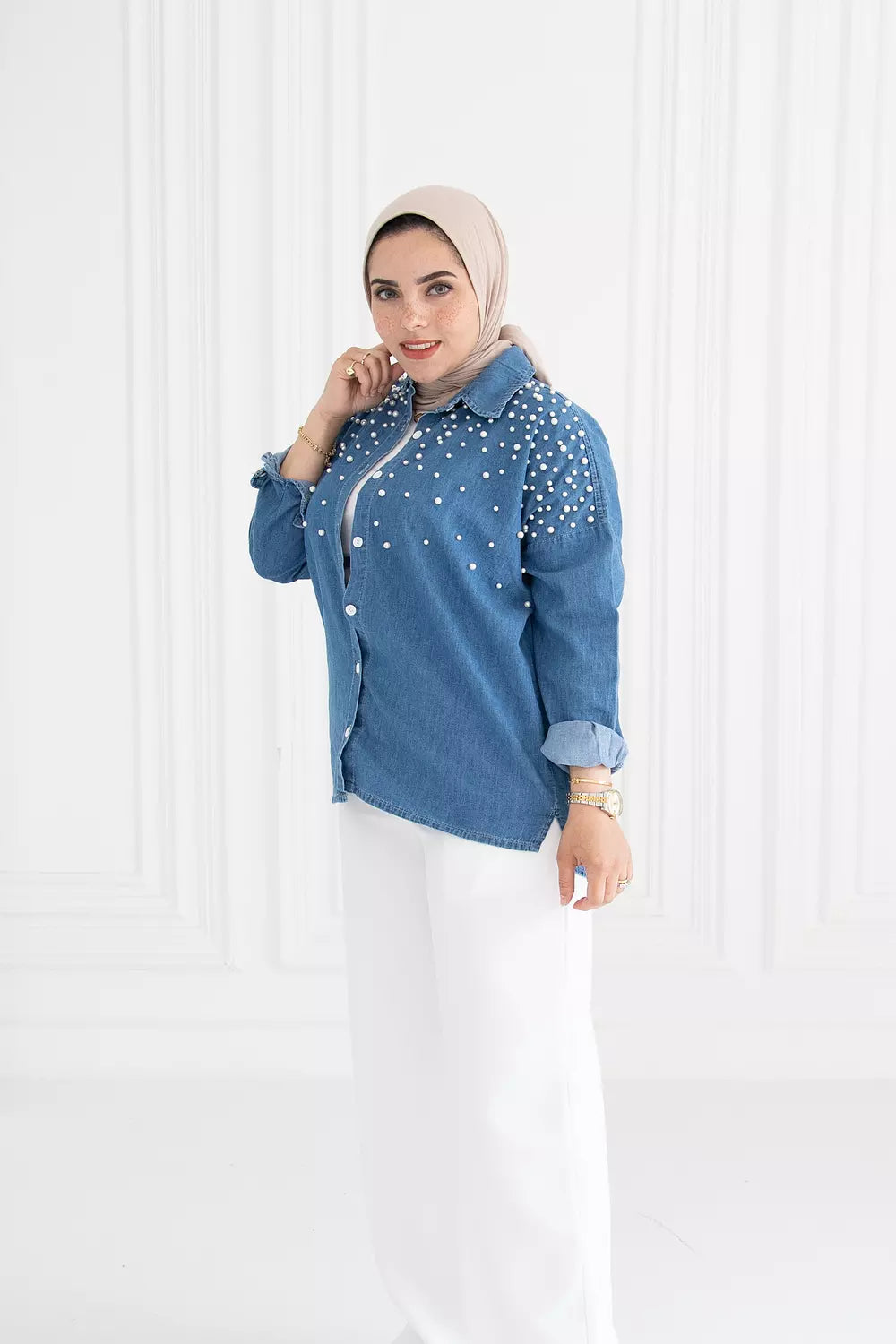 Pearl Denim Shirt
