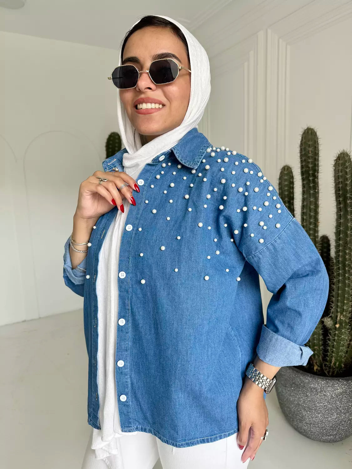 Pearl Denim Shirt