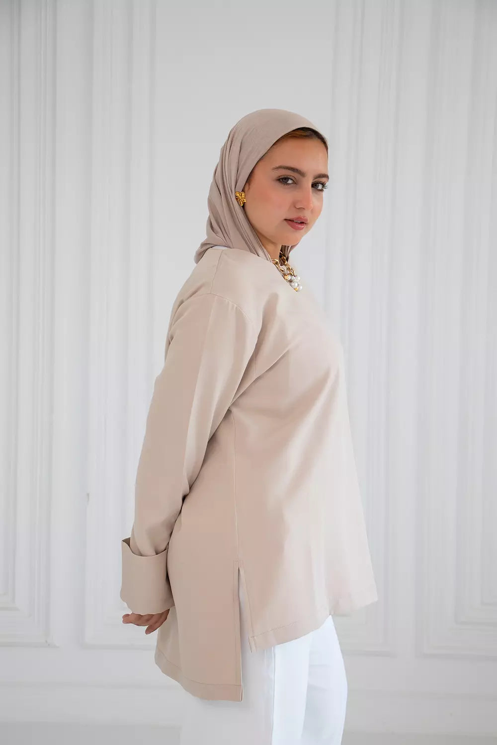 Rosa high and low blouse