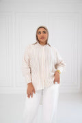 Oversized striped shirt