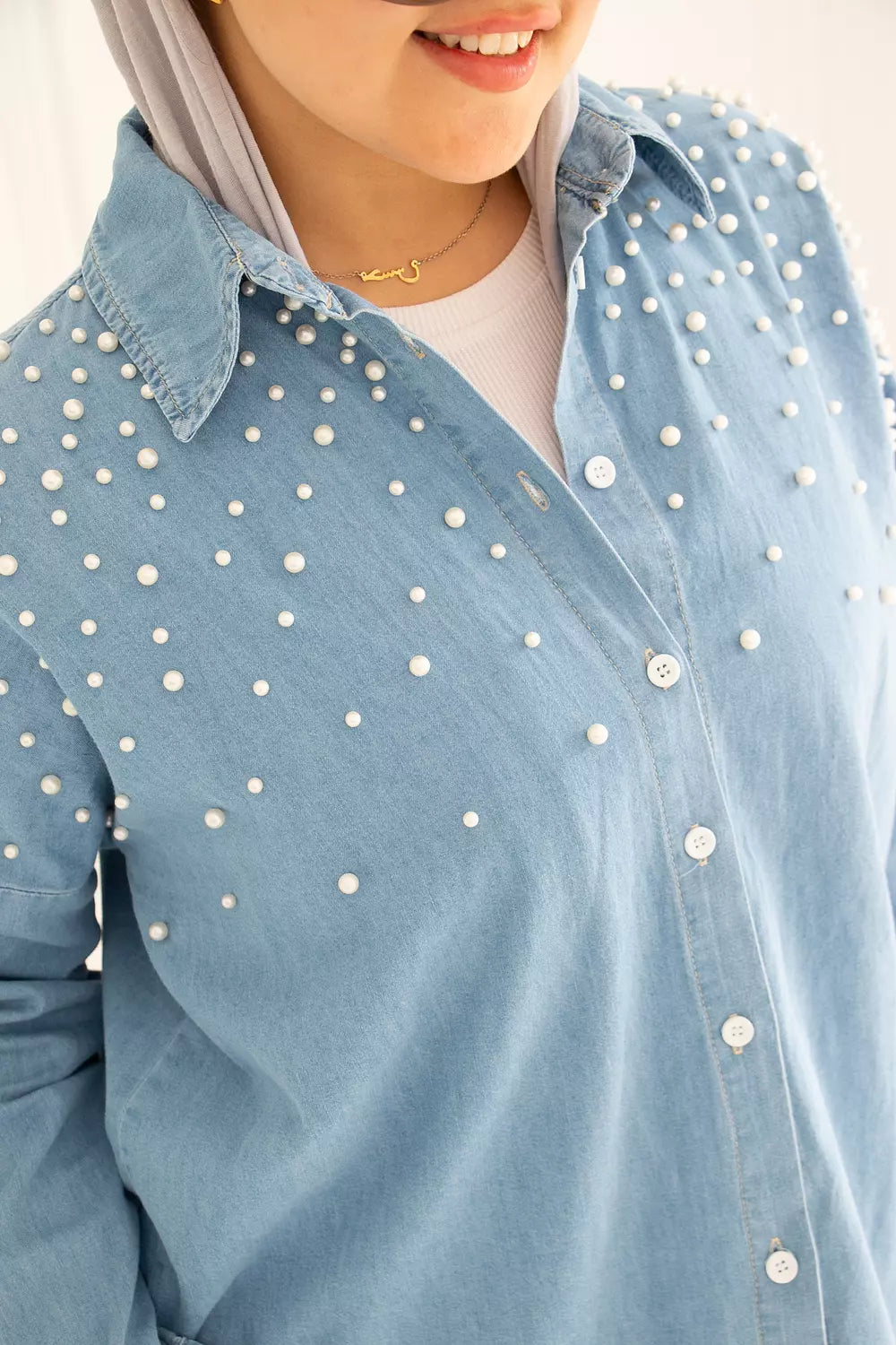 Pearl Denim Shirt